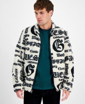 GUESS - Men's Jacquard Sherpa Jacket