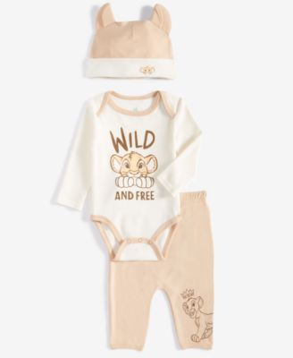 Disney - Baby Boys Lion King Wild and Free 3-Pc. Set