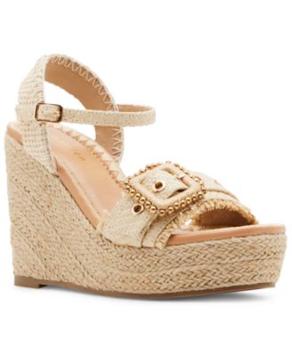 Madden Girl - Miina Platform Raffia Wedge Sandals