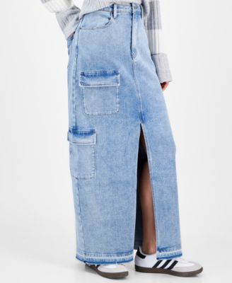 Tinseltown - Juniors' Maxi Cargo Skirt
