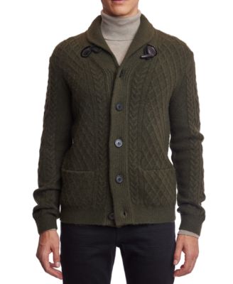 Paisley & Gray - Men's Toggle Cable-Knit Cardigan