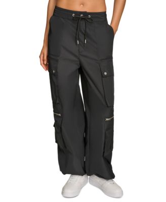 Starter - Women's Pull-On Wide-Leg Cargo Pants