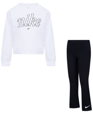 Nike - Little Girls Graphic Star T-Shirt & Leggings, 2-Piece Set
