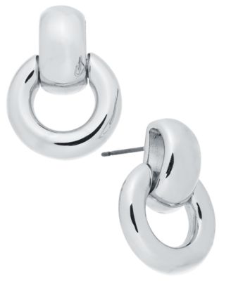 On 34th - Small Open Doorknocker Drop Earrings