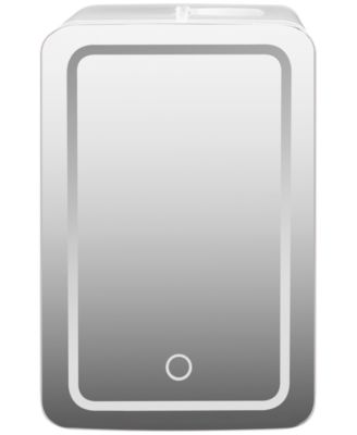 Chefman - Portable Mirrored Beauty Fridge with LED Lighting