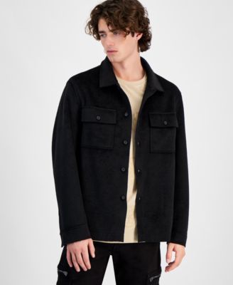 GUESS - Men's Kingsley Felt Overshirt