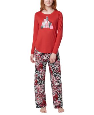 Hue - Women's Timeless Soft Jersey Printed Pajama Set