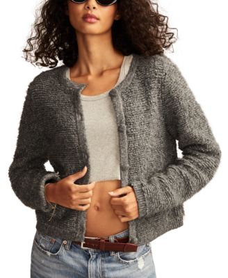 Lucky Brand - Women's Button-Front Sweater Lady Jacket