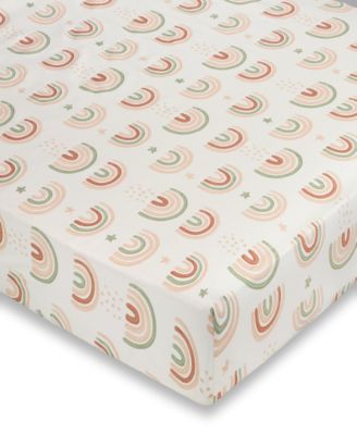 Crane Baby - Infants Parker Fitted Rainbow Crib Sheet