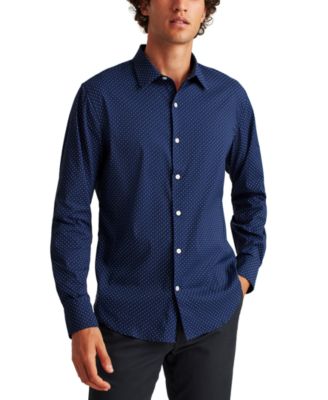 Bonobos - Men's Slim Fit Long Sleeve Dot Print Button-Front Tech Shirt