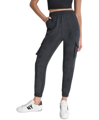 DKNY - Women's Camouflage Cargo Commuter Joggers