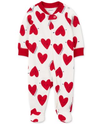 Carter's - Baby Cotton Heart-Print Sleep & Play One-Piece