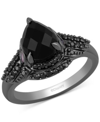 Disney Enchanted Vault - Multi-Stone Maleficent Ring in Black Rhodium-Plated Sterling Silver