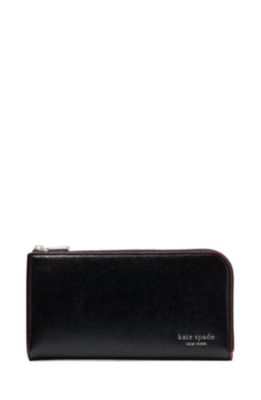 kate spade new york - Devin Glitter Edge Saffiano Zip Around Continental Wallet