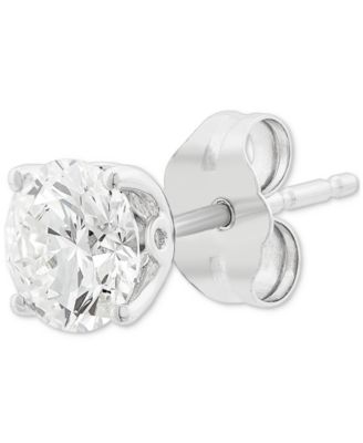 Grown With Love - IGI Certified Lab Grown Diamond Solitaire Stud Earrings (1/2 ct. t.w.) in 14k White Gold (also in 14k Yellow Gold)
