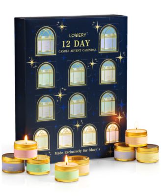 Macy's - Lovery 12-Pc. Limited-Edition Advent Calendar Aromatherapy Soy Candles Gift Set