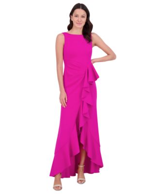 Eliza J - Women's Sleeveless Cascading-Ruffle Gown