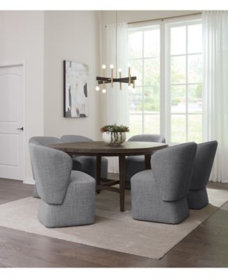 Furniture - 7 Pc. Set (Griffith Round Dining Table & 6 Dimova Chairs), Created for Macy's