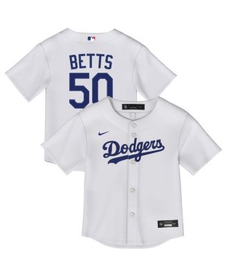 Outerstuff - Toddler Mookie Betts White Los Angeles Dodgers Replica 2.0 Player Jersey