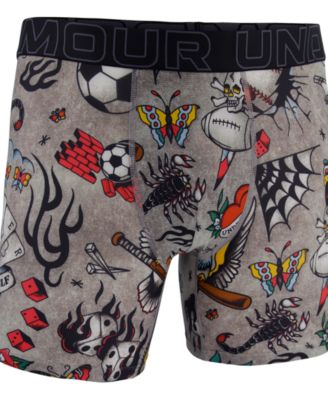 Under Armour - Men's Printed Performance Tech Mesh 6" Boxer Briefs