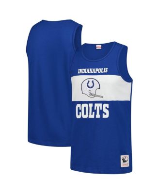 Mitchell & Ness - Men's Royal Indianapolis Colts Retro Color block Tank Top