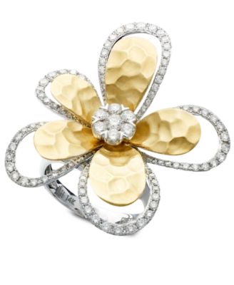 EFFY Collection - Diamond Flower (1-1/4 ct. t.w.) in Two-Tone 14k Gold