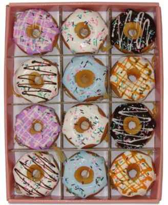 Kurt Adler - Set of 12 Dounut Ornaments