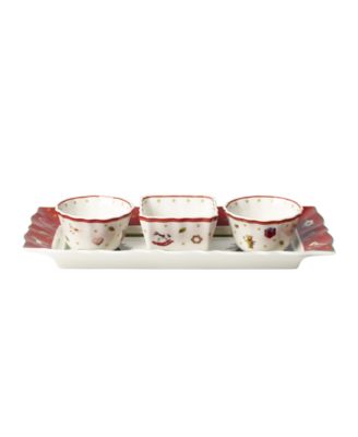 Villeroy & Boch - Toy's Delight Set of 3 Dip Bowls with Tray
