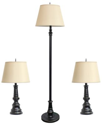 All The Rages - Restoration Bronze Three Pack Lamp Set (2 Table Lamps, 1 Floor Lamps)