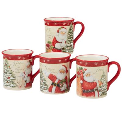 Certified International - Holiday Wishes 4-Pc. Mug asst.