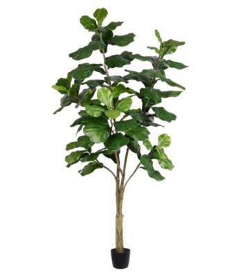 Vickerman - 7' Artificial Potted Fiddle Tree.