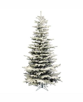 Vickerman - 4.5' Flocked Sierra Fir Slim Artificial Christmas Tree, Unlit