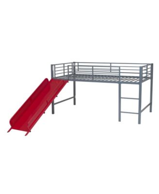EveryRoom - Harlow Junior Loft with Slide in Silver