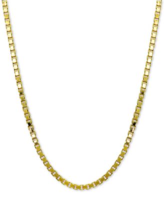 Giani Bernini - Box Link 20" Chain Necklace in 18k Gold-Plated Sterling Silver