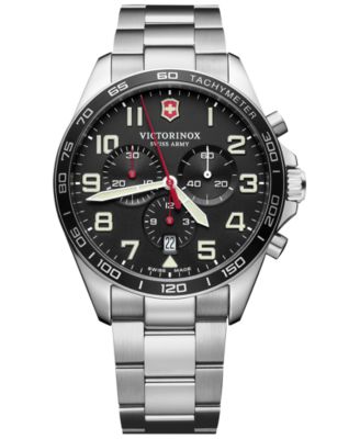 Victorinox - Men's Chronograph FieldForce Stainless Steel Bracelet Watch 42mm