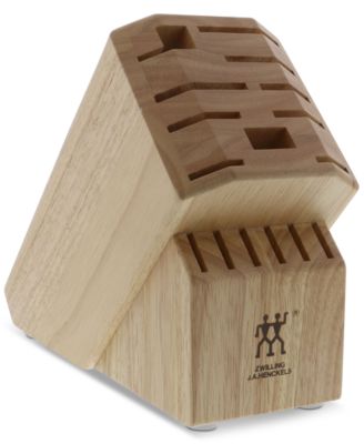 Zwilling - J.A. Henckels Pro Natural Rubberwood 16-Slot Cutlery Block