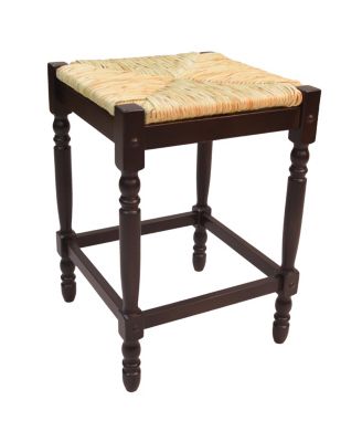 Carolina Living - French Country 24" Turned Leg Seat Stool, Quick Ship