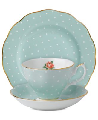 Royal Albert - Polka Rose 3-Piece Dinnerware Set