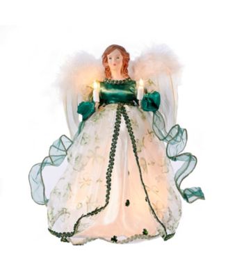 Kurt Adler - UL 10-Light 12-Inch Irish Angel Treetop