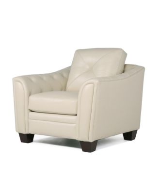 Nice Link - Jaira Tufted Leather Club Chair