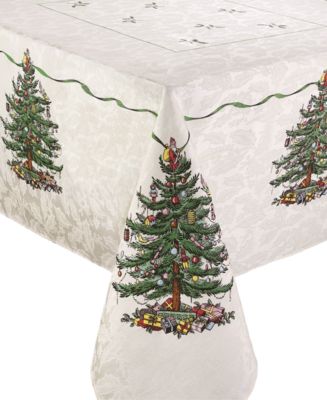 Spode - Christmas Tree Ivory/Green 60x84 Tablecloth