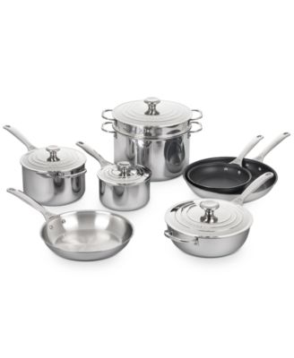 Le Creuset - Stainless Steel Nonstick 12-Pc. Cookware Set