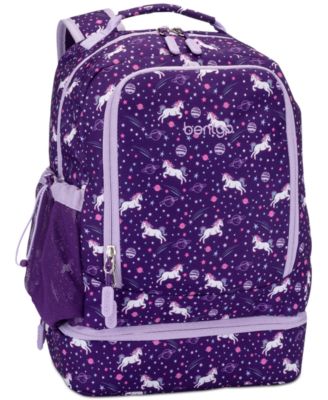 Bentgo - Kids Prints 2-in-1 Backpack & Lunch Bag - Unicorn