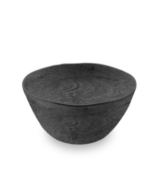 TarHong - Faux Real Blackened Wood Cereal Bowl, 6",Planta  majority plant based with Melamine binder ,Set of 6