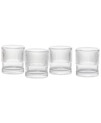 Fortessa - NoHo Double Old-Fashioned 9.85-oz. Glasses, Set of 4