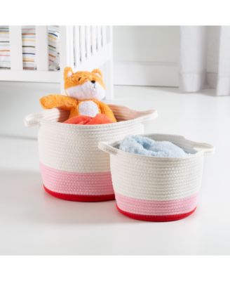 Honey Can Do - Nesting Cotton Rope Storage Baskets, Set of 2