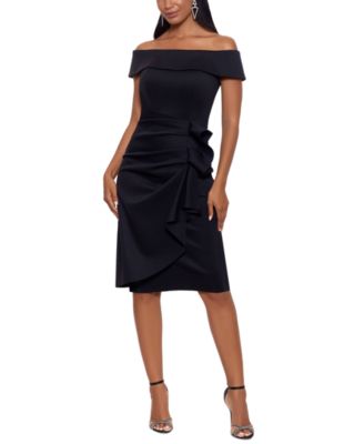 XSCAPE - Off-The-Shoulder Ruched Bodycon Dress