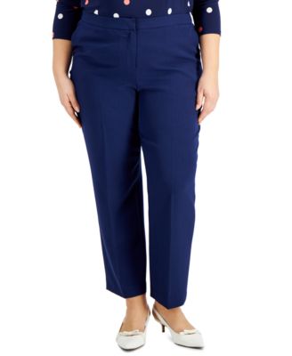 Kasper - Plus Size Straight-Leg Pants