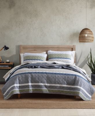 Eddie Bauer - Salmon Ladder Stripe Quilt Set