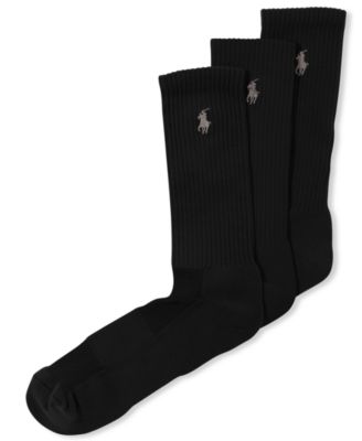 Polo Ralph Lauren - Men's Socks, Casual Big Pony Crew 3 Pack